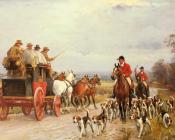 A Hunt Passing a Coach - 约翰·桑德森·维尔兹